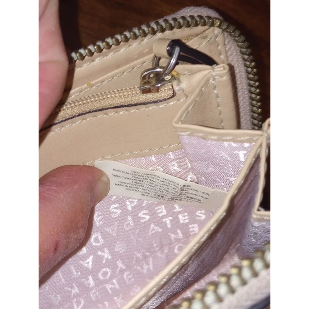 Kate Spade New York Rose Gold Wellesley Neda Metallic Leather Wallet